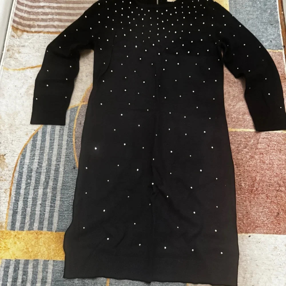 Michael Kors Black Dress with White Accents